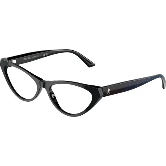 Jimmy Choo JC3005 Lunettes de Vue Cat Eye en Acétate Noir