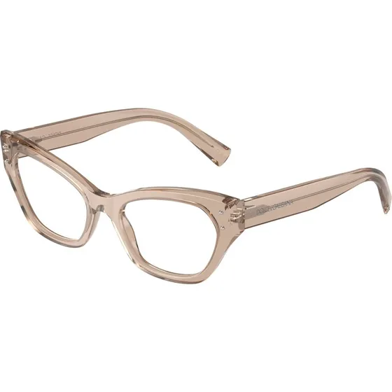 Dolce & Gabbana DG3385 Lunettes de Vue Cat Eye Marron Transparent