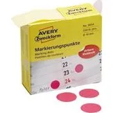 Avery Zweckform Pastilles Adhsives Magenta 19 mm