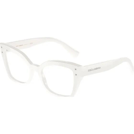 Dolce & Gabbana DG3386 Lunettes Optiques Papillon Blanc Transparent