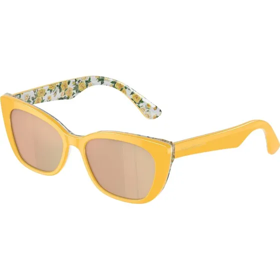 Dolce & Gabbana Enfant DX4427 Lunettes de Soleil Cat Eye Jaune Orange