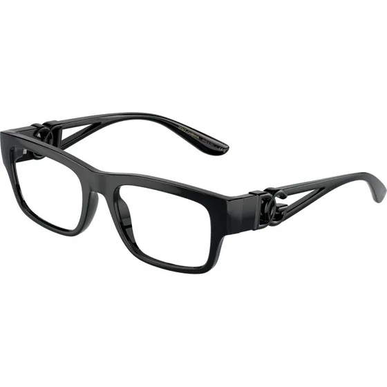 Dolce & Gabbana DG5110 Lunettes de Vue Carrées Noires Transparentes