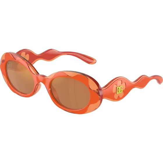 Dolce & Gabbana Enfant DX6005 Lunettes de Soleil Rondes Orange