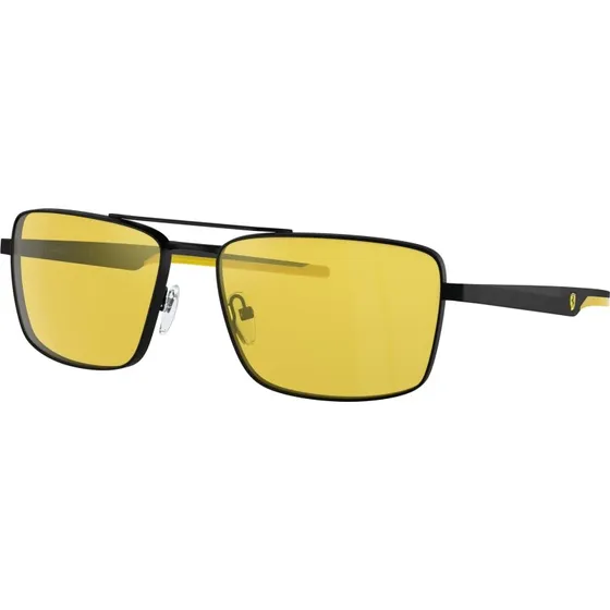 Ferrari Scuderia FZ5001 Lunettes de Soleil Homme Carrées Noir et Jaune