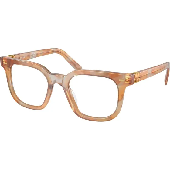 Miu Miu MU 06XV 13U1O1 - Montures Optiques Carrées en Acétate Tortue