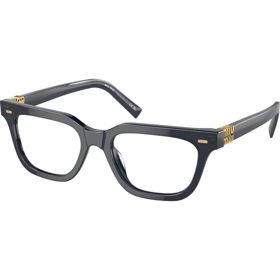 Miu Miu MU 07XV 08Q1O1 - Montures Optiques Carrées en Acétate Bleu