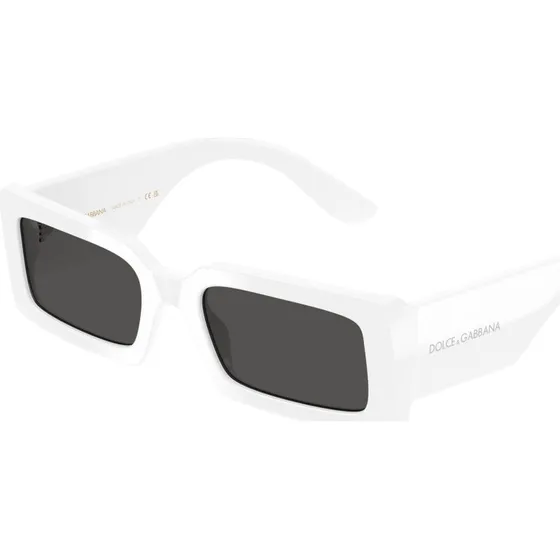 Dolce & Gabbana DG4416 Lunettes de Soleil Carrées Blanches et Grises