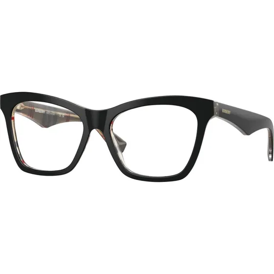 Burberry BE2416 4121 Lunettes de vue Cat Eye Noir pour Femme