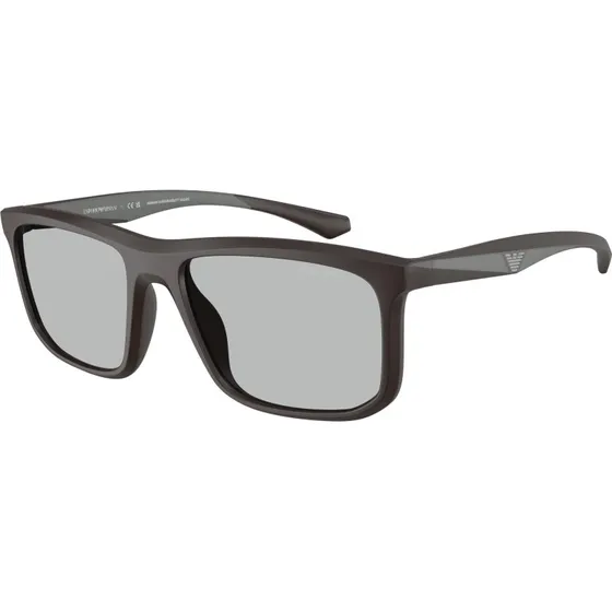 Emporio Armani EA4234U : Lunettes de soleil carrées marron et gris
