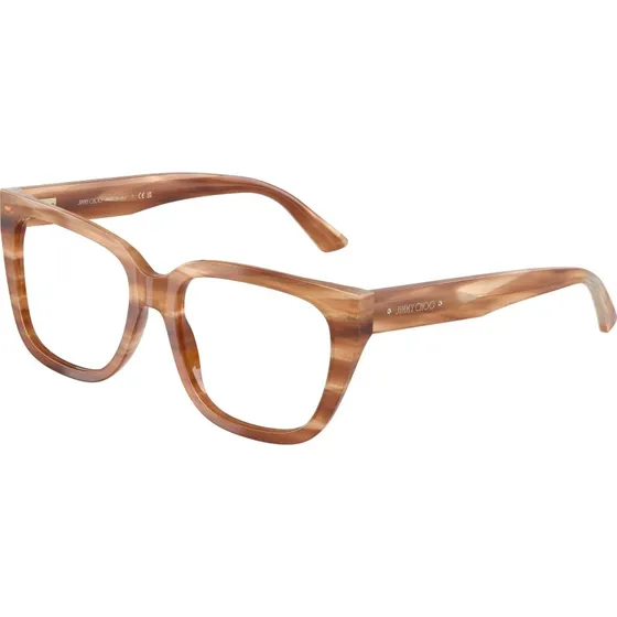 Jimmy Choo JC3019B Montures Optiques Carrées en Acétate Marron