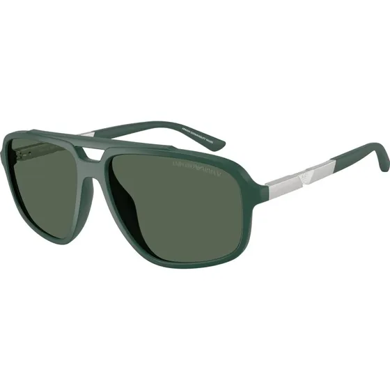 Emporio Armani Homme EA4236U Lunettes de Soleil Pilote Vert