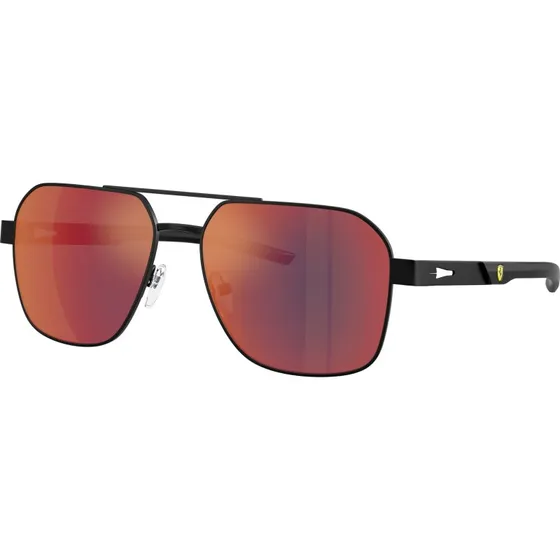 Ferrari Scuderia FZ5003 Lunettes de Soleil Carrées en Métal Noir
