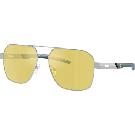 Ferrari Scuderia FZ5003 Lunettes de Soleil Homme Argent et Jaune