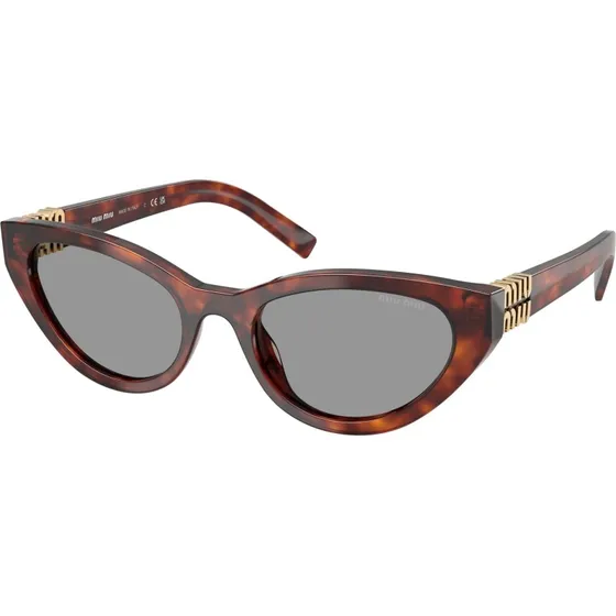 Miu Miu MU A04S 21C40O Lunettes de Soleil Papillon Havana et Gris