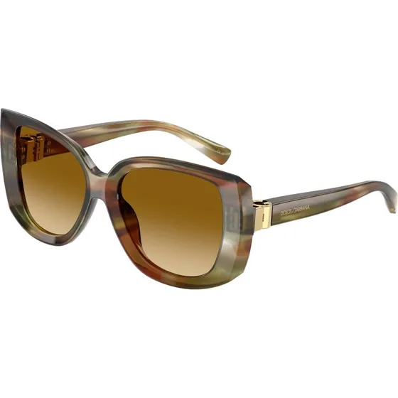Dolce & Gabbana DG4495 Lunettes de Soleil Carrées Marron pour Femme
