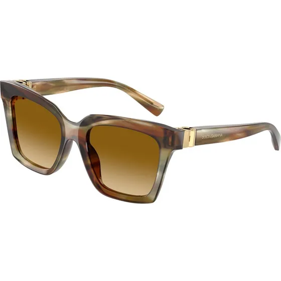 Dolce & Gabbana DG4498 Lunettes de Soleil Carrées Marron pour Femme