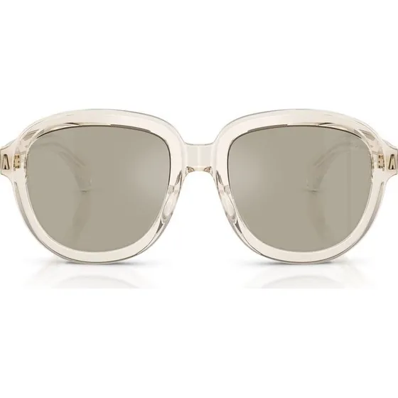 Moncler Cirsee ME6007U Lunettes de Soleil Rondes Transparentes Marron
