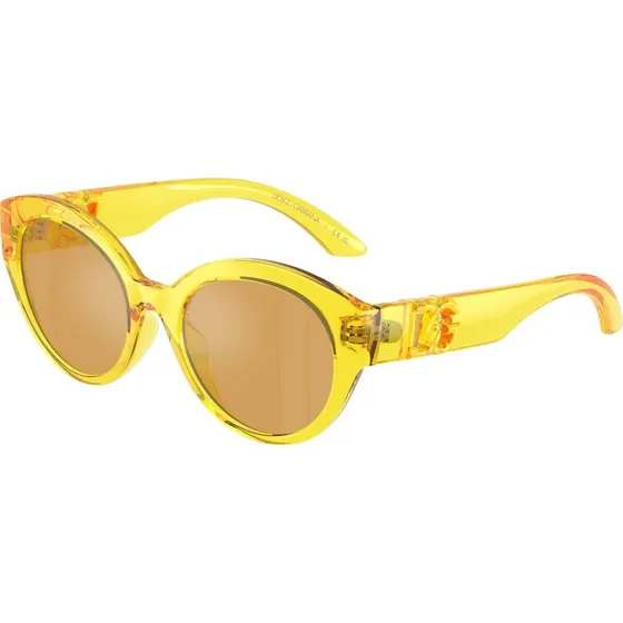 Dolce & Gabbana Enfant DX6010 Lunettes de Soleil Papillon Jaune Orange