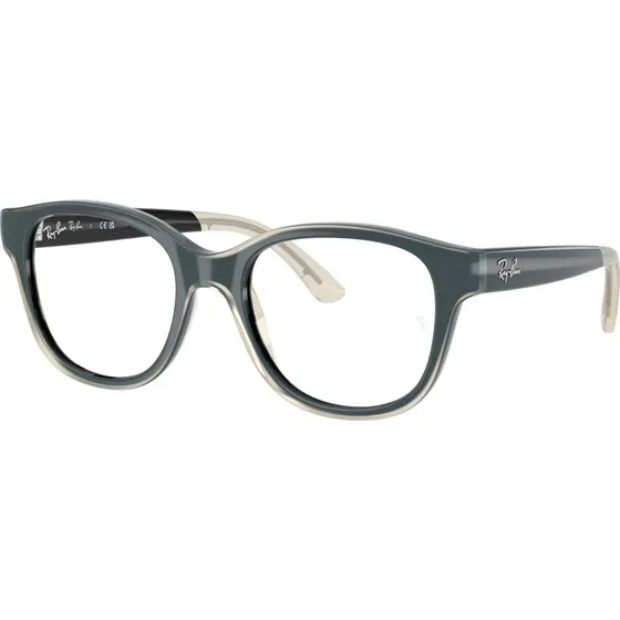 Ray-Ban RY1950 7202 : Montures optiques carrées pour enfant, Noir Transparent