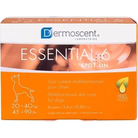 Dermoscent Essential 6 Spot On 20-40 kg - 4 x 2,4 ml