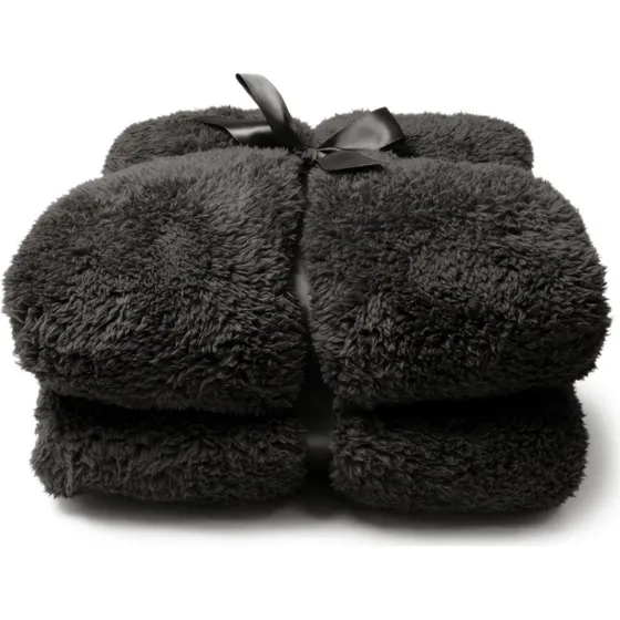 Teddy Plaid Gris Foncé 150x200 cm