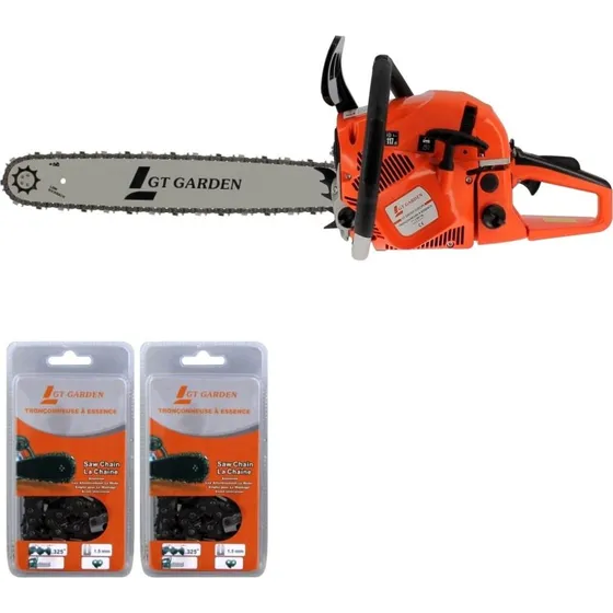 GT GARDEN Trononneuse thermique 62 cm 3,5 CV guide 50 cm