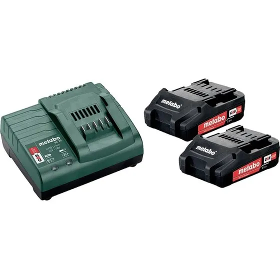 Metabo Pack Énergie 18 V 2x2,0 Ah Li-Power + Chargeur SC 30