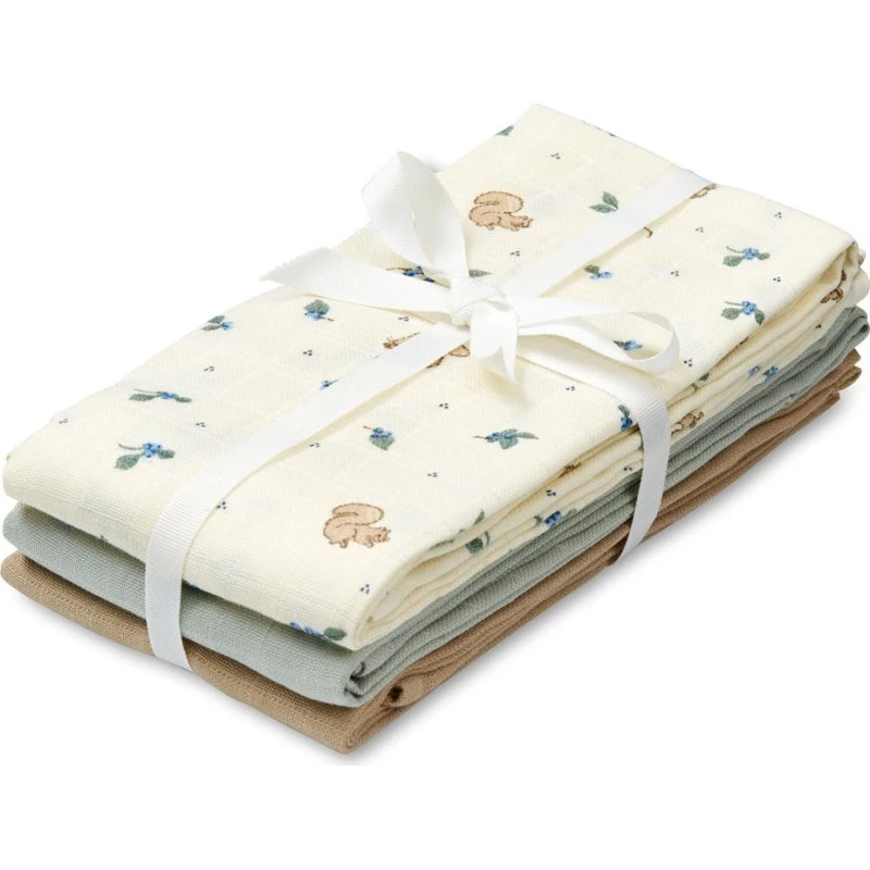 Cam Cam Copenhagen - Couches en mousseline 3-pack Blueberries