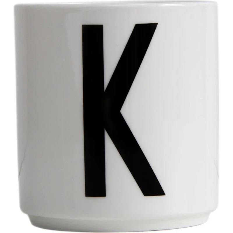 Design Letters Tasse en Porcelaine Fine Bone China - Lettre A-Z