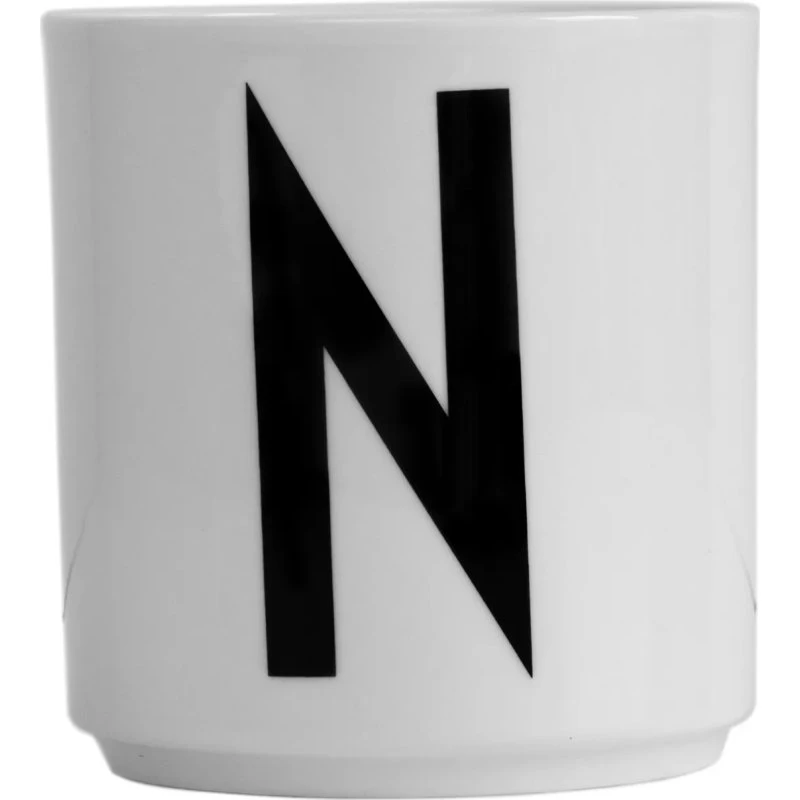 Design Letters Tasse en Porcelaine Fine Bone China - Lettre A-Z