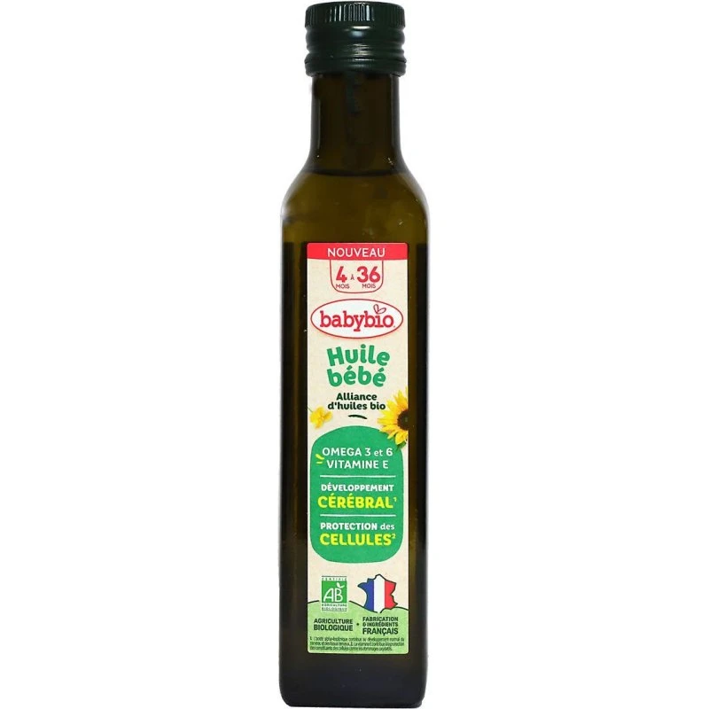 Babybio Huile Bébé 25cl Dès 4 mois