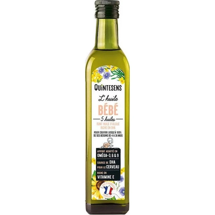 Quintesens Huile Bio Bébé 5 Huiles 250 ml