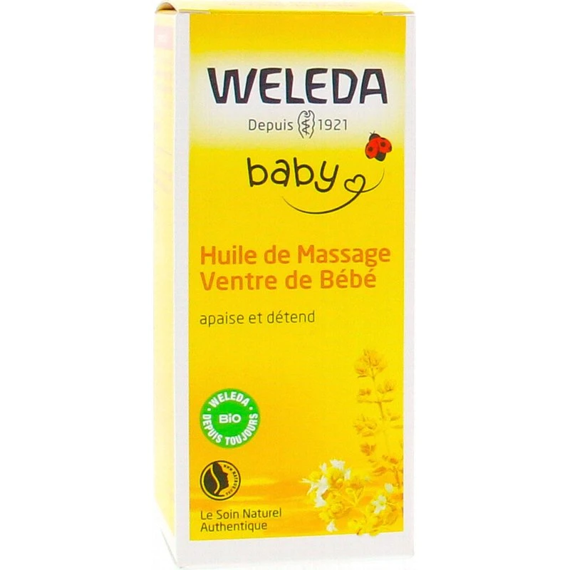 Weleda Bébé Huile de Massage Ventre 50ml