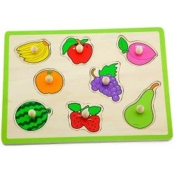 Viga Toys - Encastrement des 8 fruits en bois