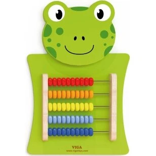 VIGA Grenouille Compteur mural en bois FSC