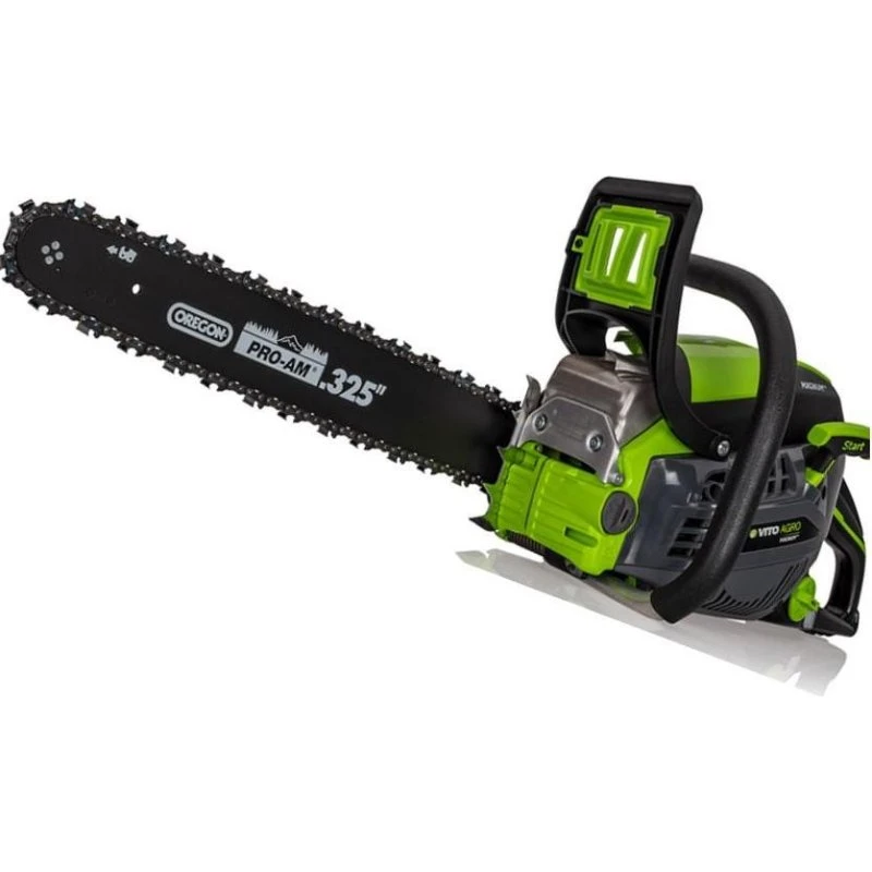 VITO Tronçonneuse thermique 45 cm3 Lame 45 cm Guide OREGON 2T