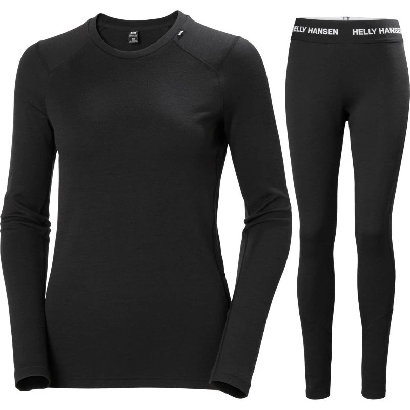 Helly Hansen Lifa Merino Midweight - Maillot de corps femme noir