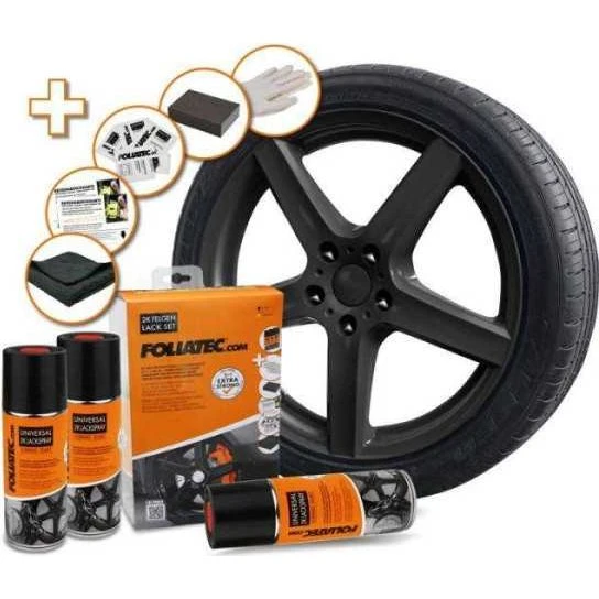 Foliatec Universal 2C Noir Brillant 3x400ml