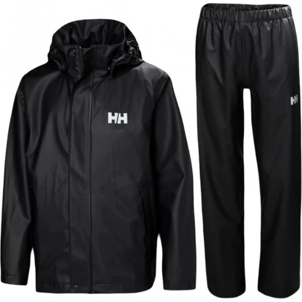 Helly Hansen Moss, ensemble de pluie junior, noir