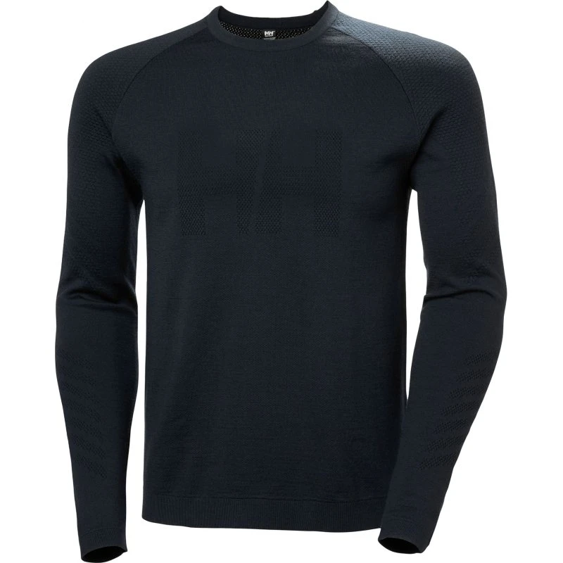 Helly Hansen Lifa Merino Knitevo Pull Col Rond Homme - Noir