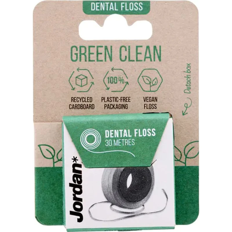 Jordan Green Clean Fil Dentaire Écologique à la Menthe - 30 m
