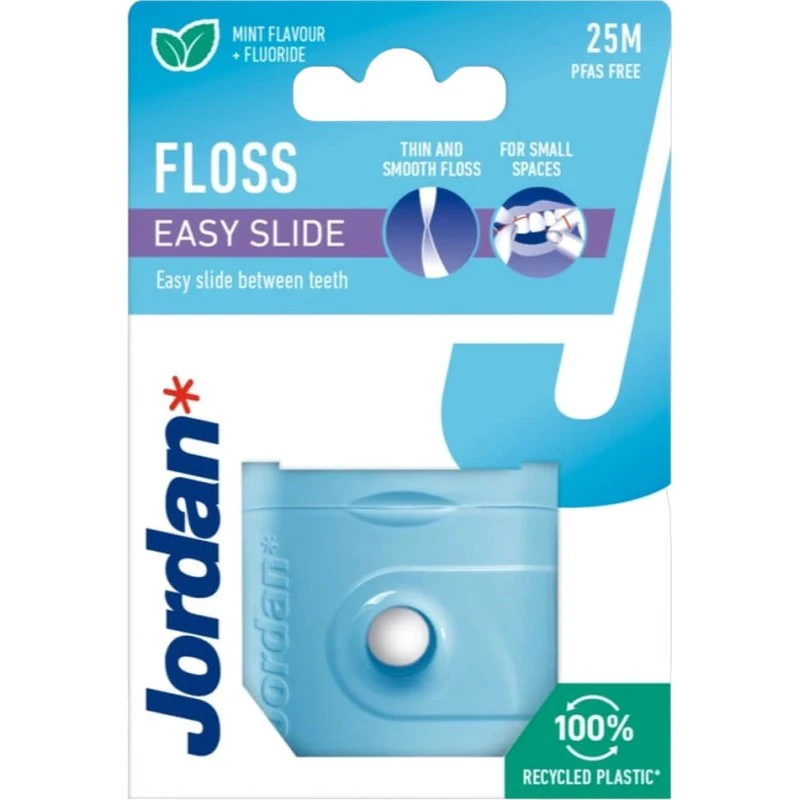 Jordan Easy Slide Fil Dentaire Ciré au Fluor - 25m