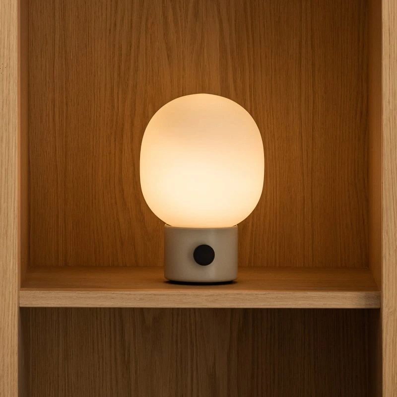 Audo Copenhagen Lampe à poser rechargeable JWDA, Albâtre
