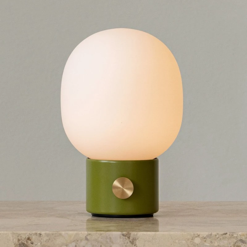Audo Copenhagen Lampe à poser rechargeable JWDA - Vert Poussiéreux