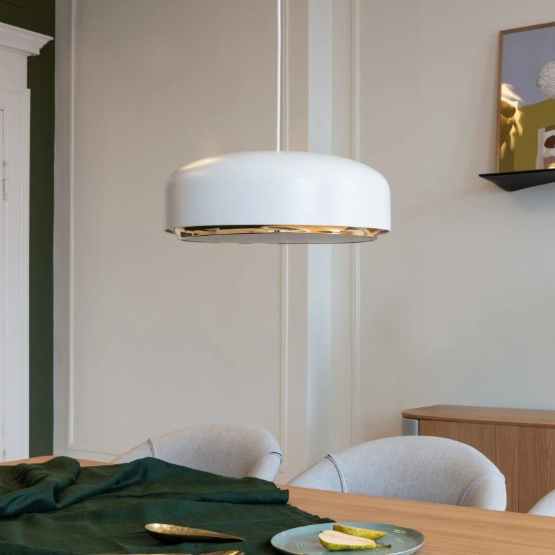 UMAGE Hazel Suspension LED Medium - Blanc et Laiton