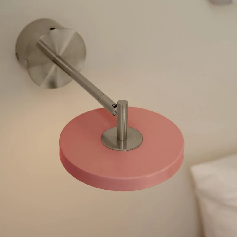 UMAGE Asteria Short - Applique murale LED rose en acier