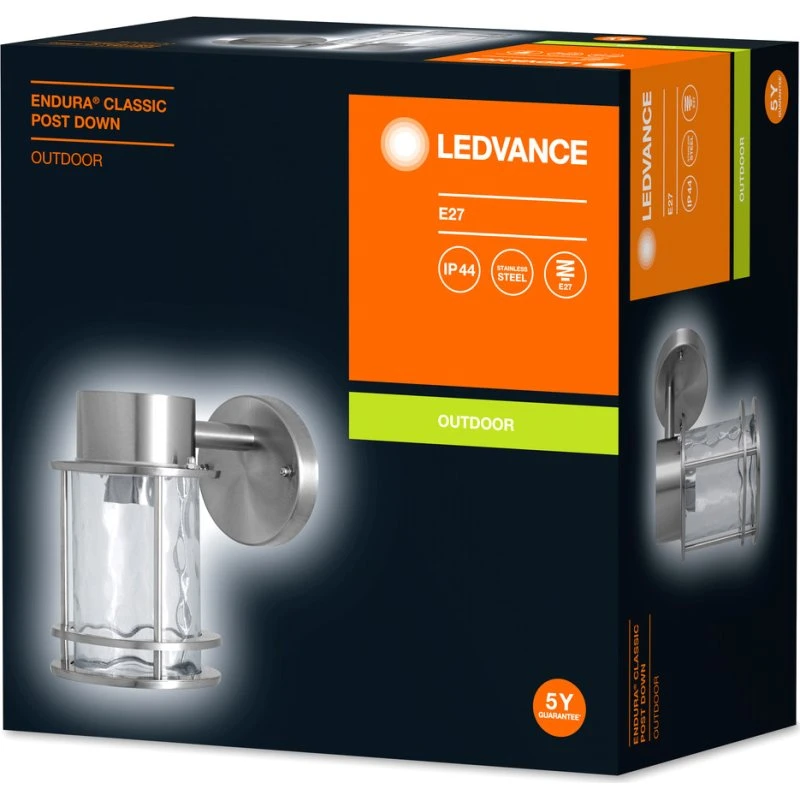 LEDVANCE ENDURA Classic Post Down E27 murale extérieure inoxydable