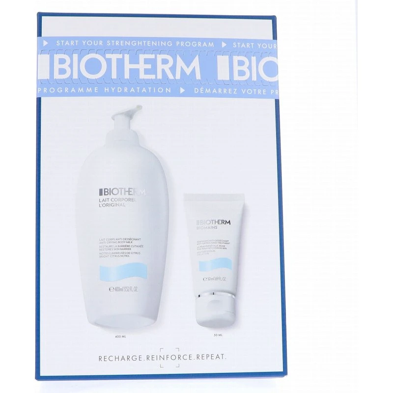 BIOTHERM Lait Corporel L'Original 400ml + Biomains 50ml