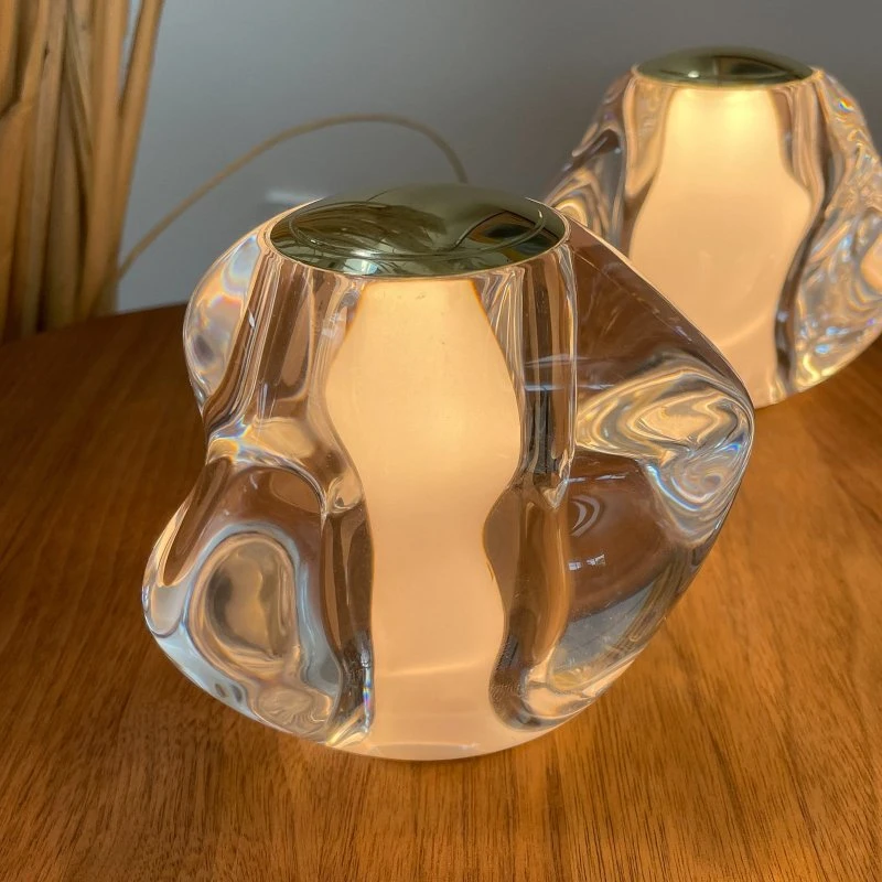 Loom Design Lampe à poser Ice Ball dorée rechargeable