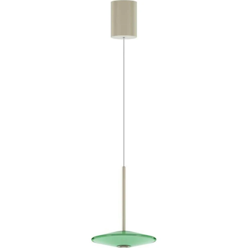 LOOM DESIGN Suspension LED Solene Verte - Verre et Aluminium
